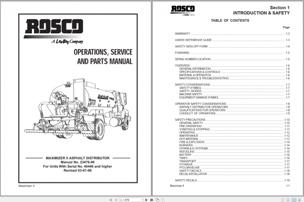 LeeBoy 1000D Asphalt Paver Manual 9 1