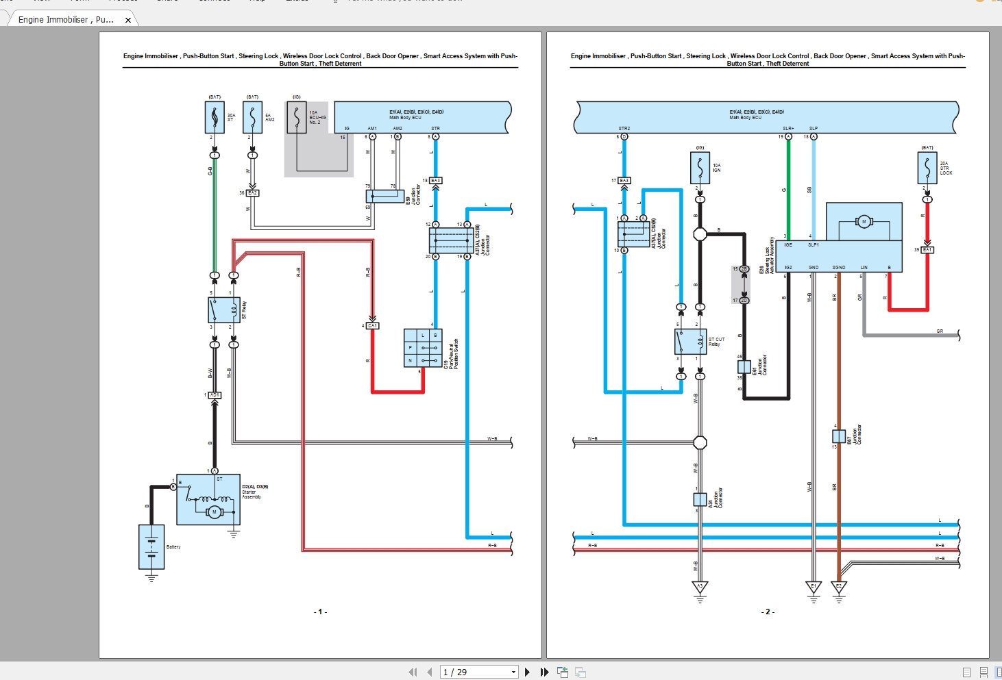 Lexus LX570 2010 Electrical Wiring Diagram 3