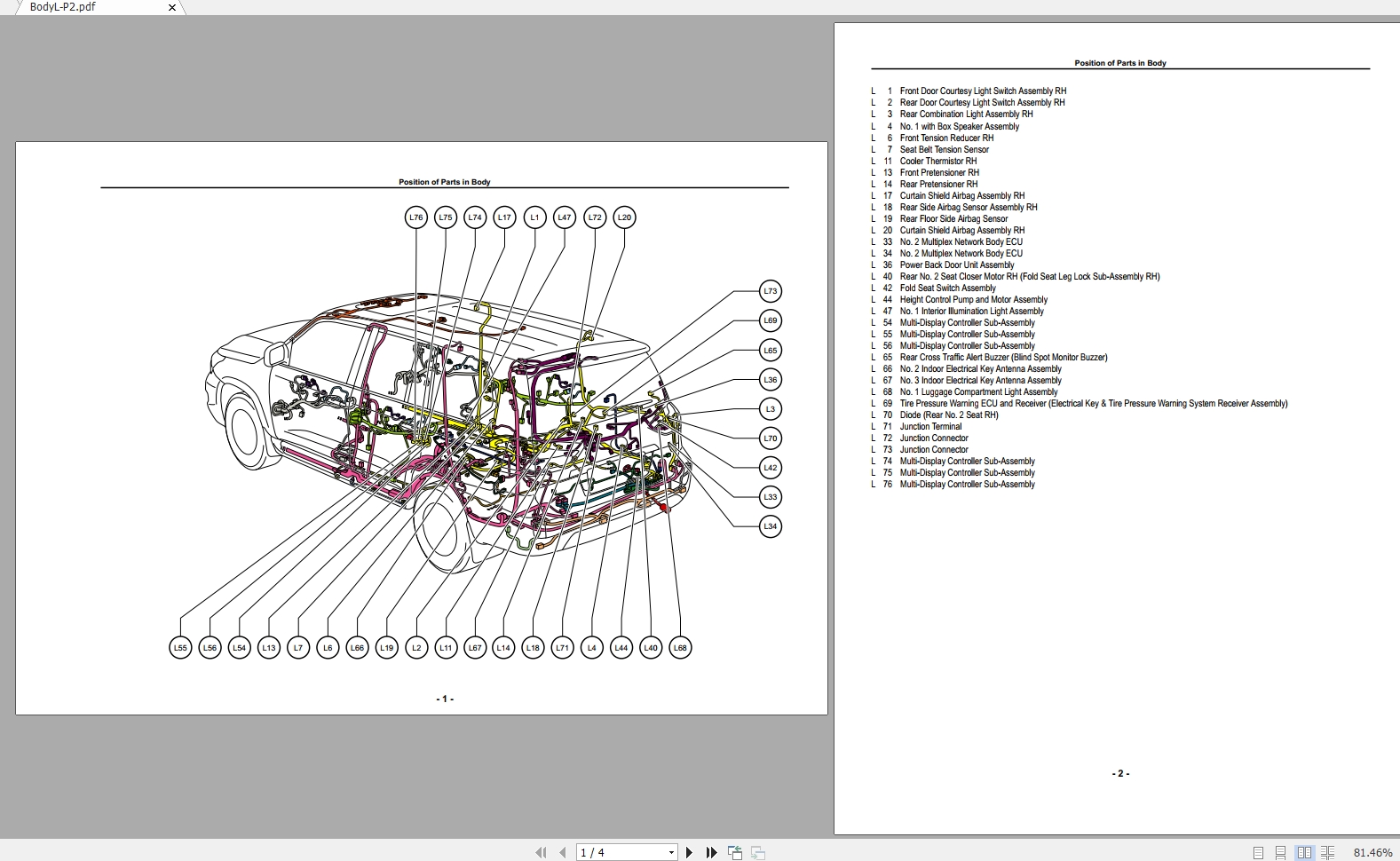 Lexus LX570 2017 USA Electrical Wiring Diagram 1