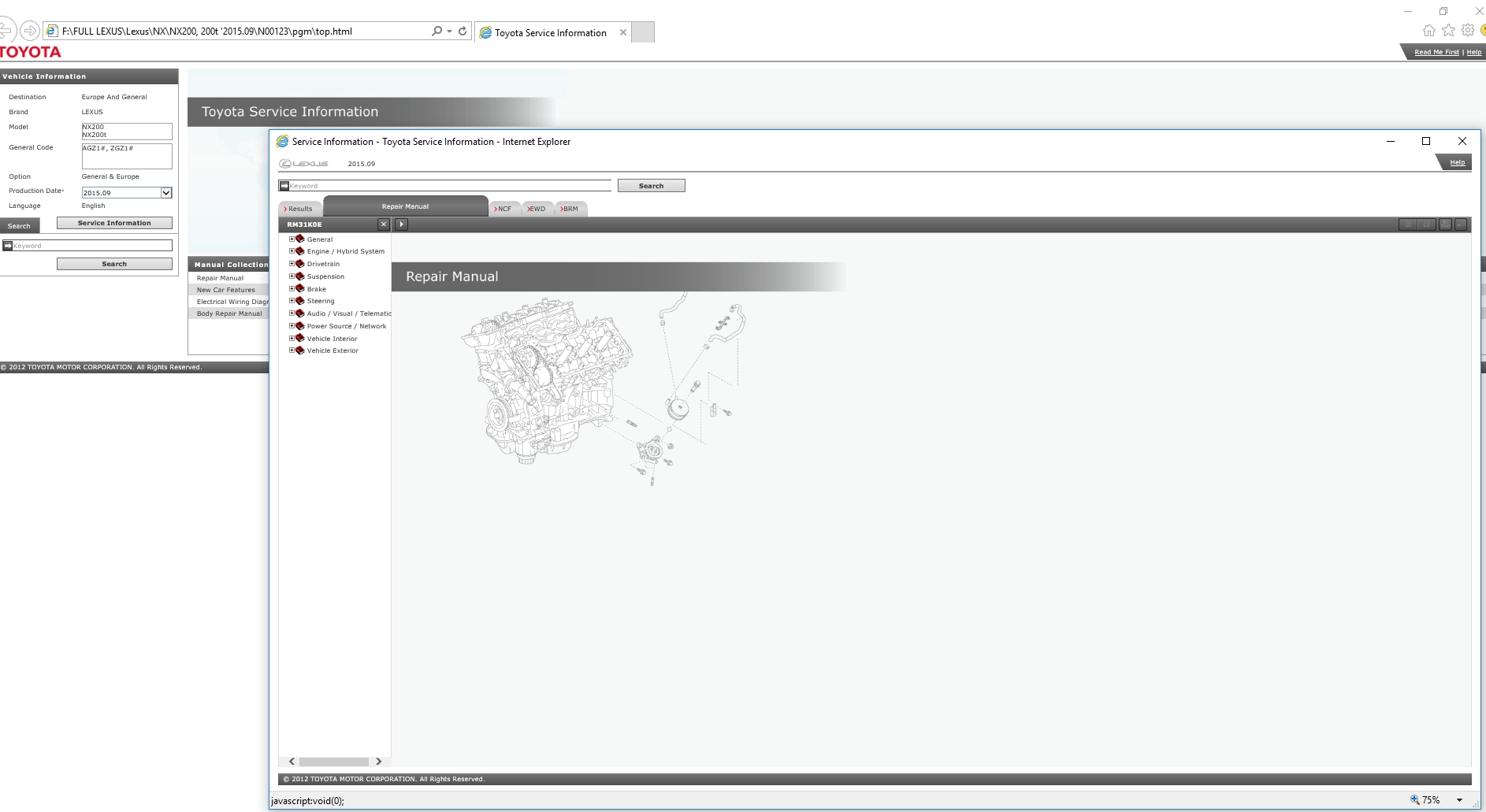 Lexus NX200 NX200T 201509 Workshop Service Manual 1