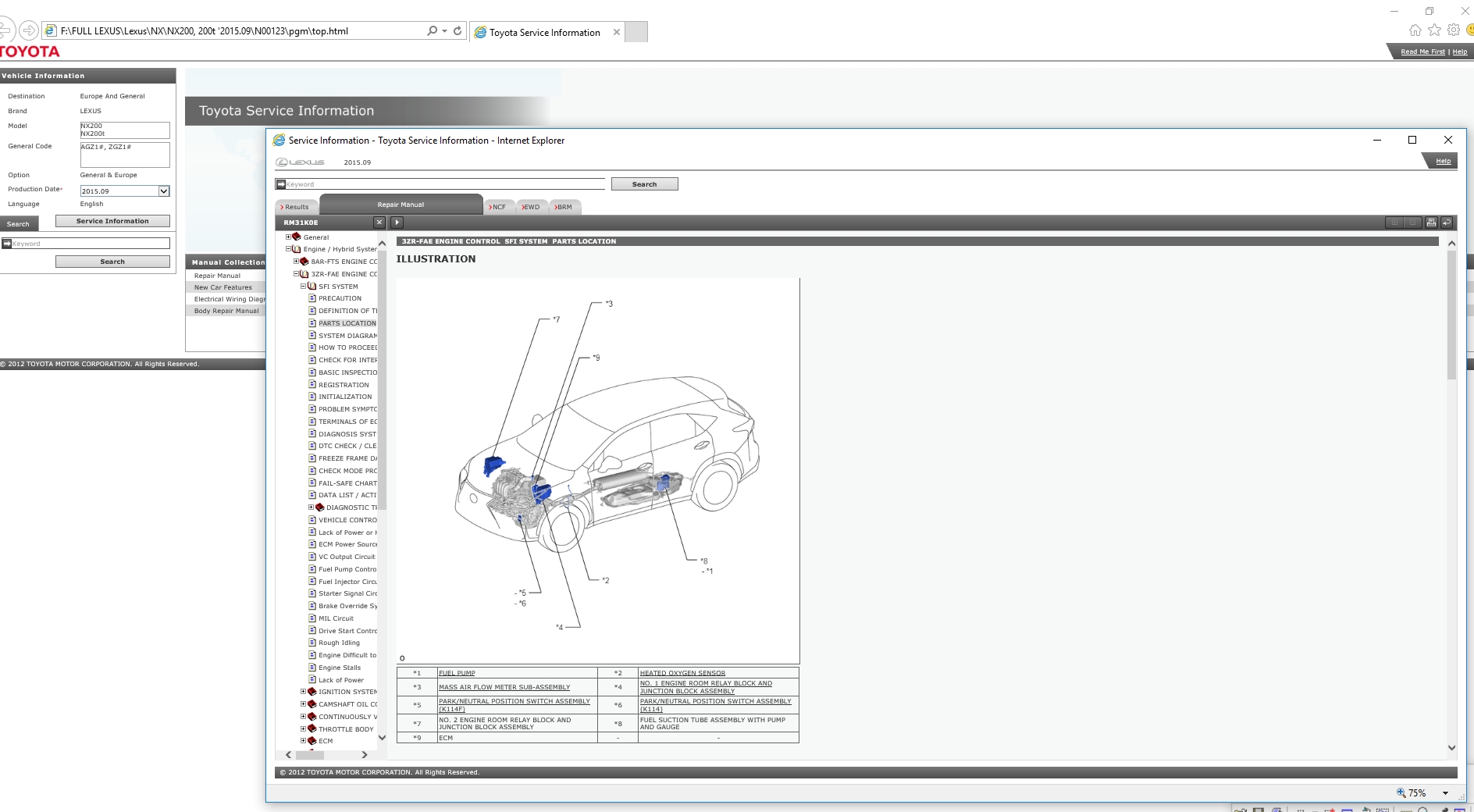 Lexus NX200 NX200T 201509 Workshop Service Manual 2
