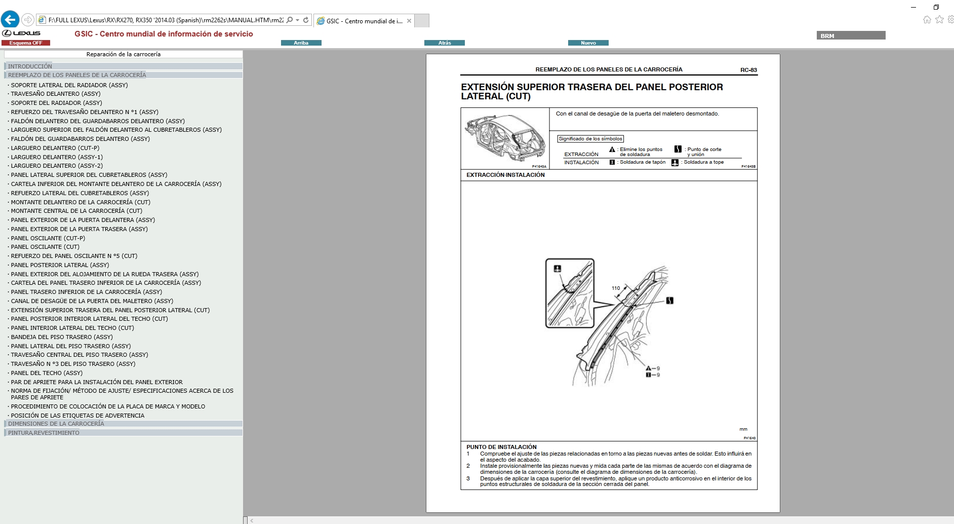 Lexus RX270 RX350 201403 Spanish Workshop Service Manual 5
