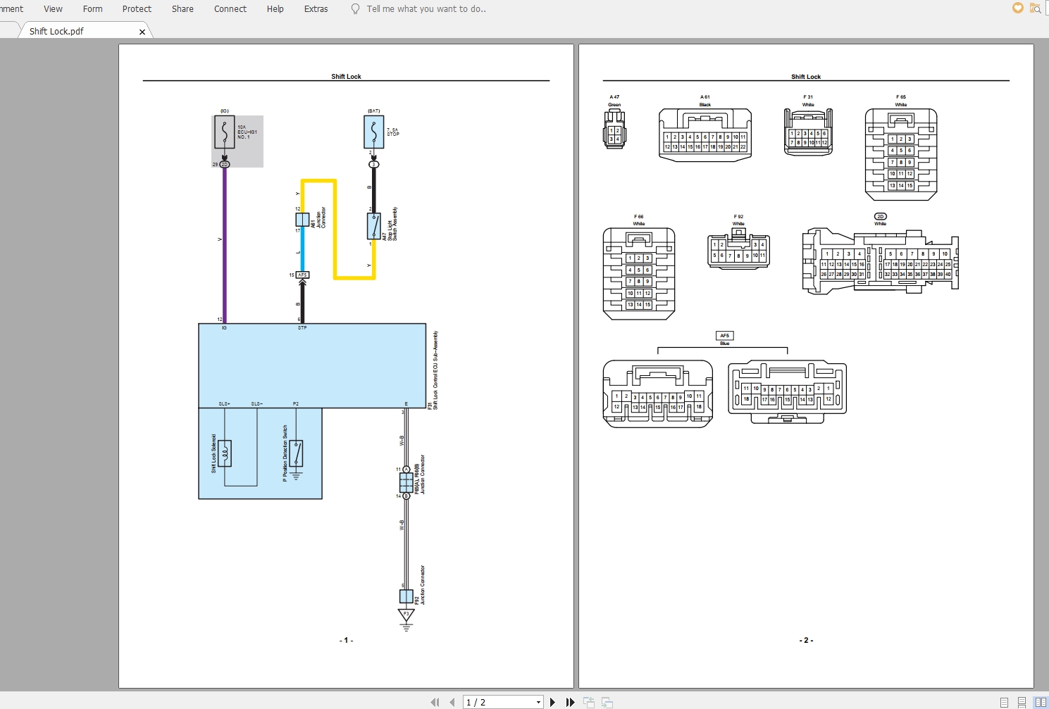 Lexus RX350 2010 Electrical Wiring Diagram 4
