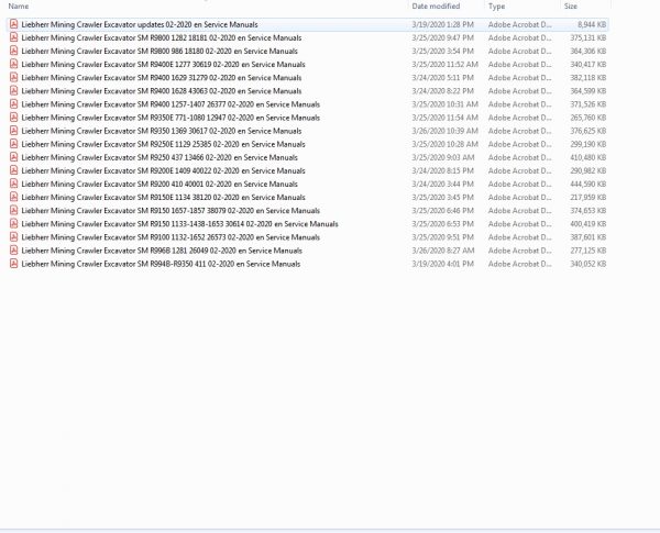 LiebherrMiningExcavatorsServiceManualNewUpdated0320201