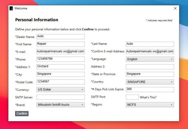Mitsubishi Forklift Trucks MCFS ASIA 12 2020 Spare Parts Catalogue 2
