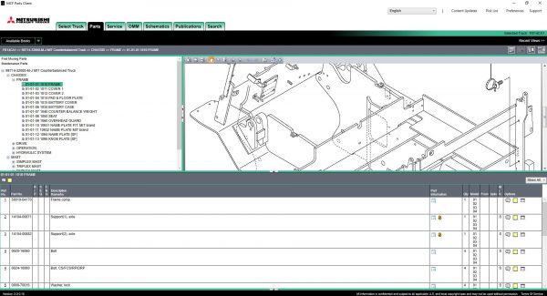 Mitsubishi Forklift Trucks MCFS ASIA 12 2020 Spare Parts Catalogue 7