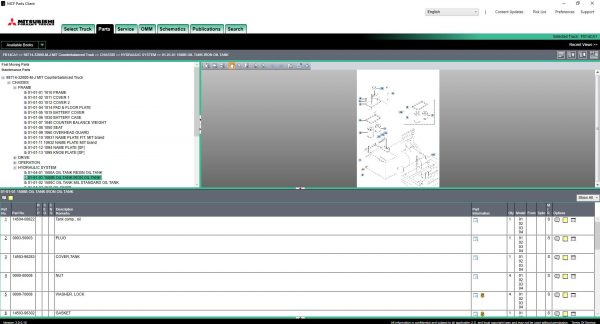 Mitsubishi Forklift Trucks MCFS ASIA 12 2020 Spare Parts Catalogue 8