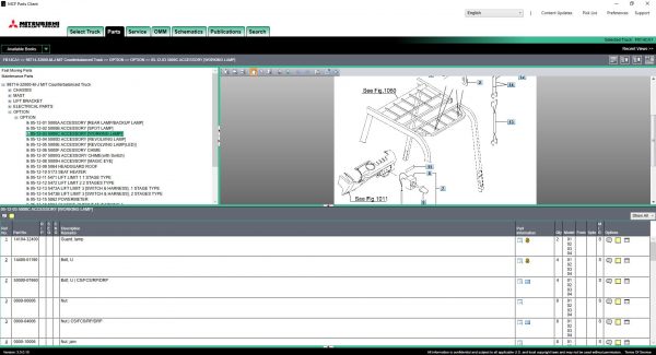 Mitsubishi Forklift Trucks MCFS ASIA 12 2020 Spare Parts Catalogue 9
