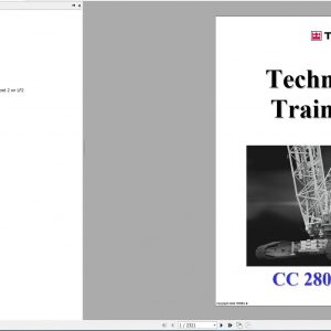Terex Demag Crawler Crane Mobile Crane Technical Service Training Manual Diagram4