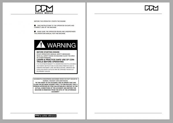 Terex PPM Crane Full Collection PDF Manual2