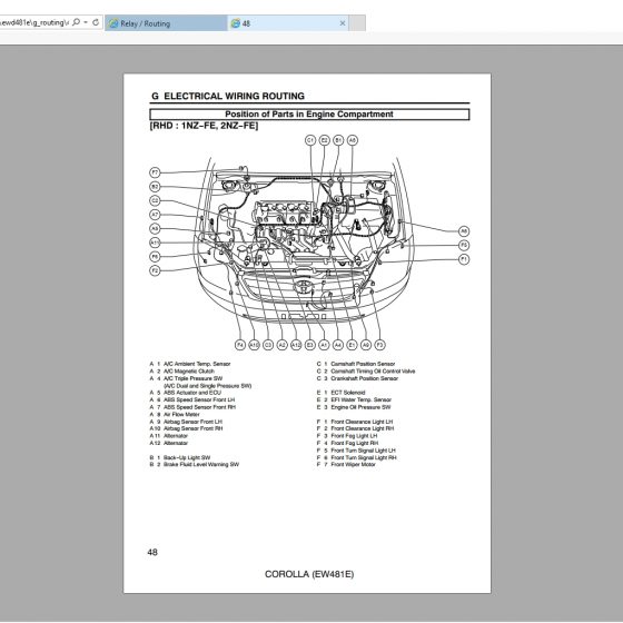 Toyota Corolla 2006 Electrical Wiring Diagram