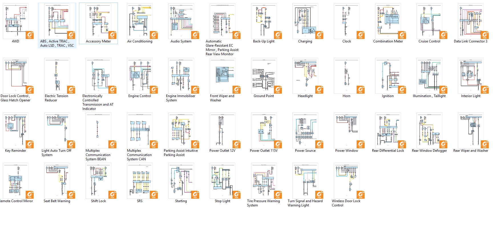 Toyota FJ Cruiser 2010 Electrical Wiring Diagram 1