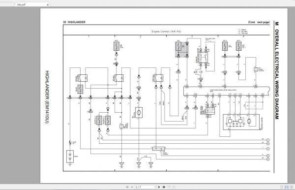 Toyota Highlander 2010 Electrical Wiring Diagram 2