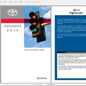 Toyota Highlander 2014 Electrical Wiring Diagram 4