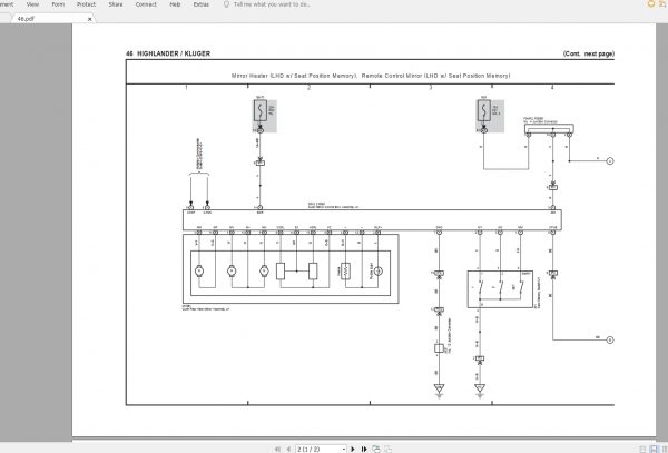Toyota Highlander Kluger 2016 Electrical Wiring Diagram 3 1