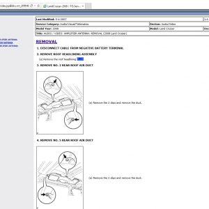 Toyota Land Cruiser 200 2008 Workshop Service Manual 1CFh1a