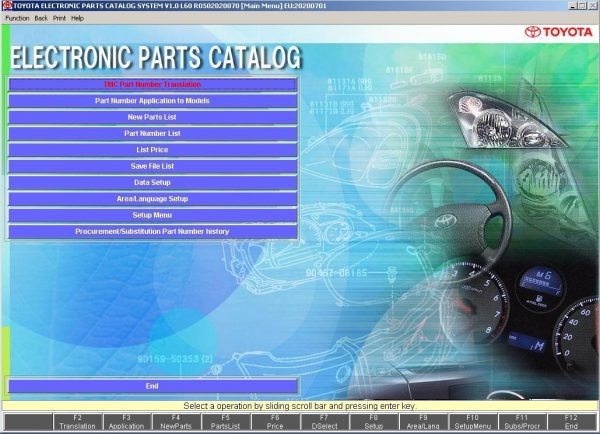 Toyota Lexus EPC ALL REGIONS 072020 PARTS CATALOG 1 2