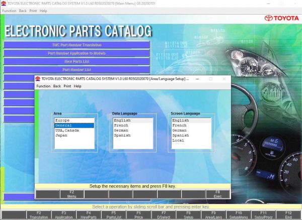 Toyota Lexus EPC ALL REGIONS 072020 PARTS CATALOG 7 1