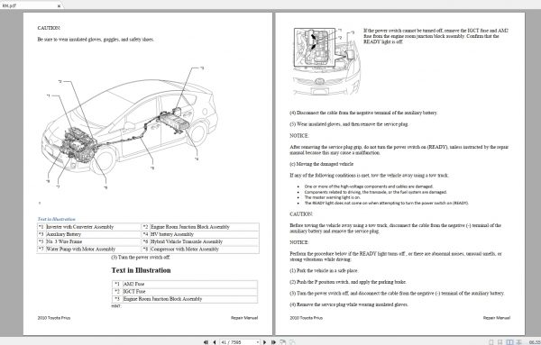 Toyota Prius [2010] Electrical Wiring Diagram & Repair Manual