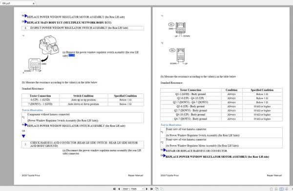 Toyota Prius 2010 Electrical Wiring Diagram Repair Manual 3