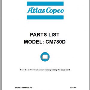 Atlas Copco CM780D Parts List57718181 1