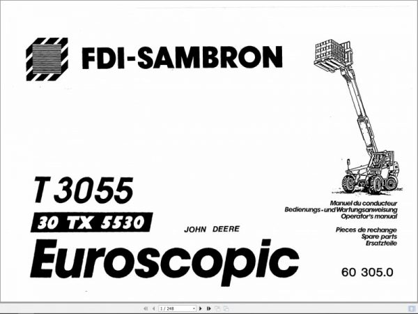 Bobcat Sambron Euroscopics T3055 Spare Parts Catalog 2