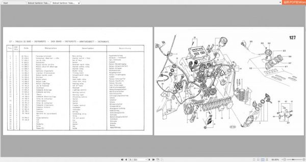 Bobcat Sambron Euroscopics T3055 Spare Parts Catalog 3