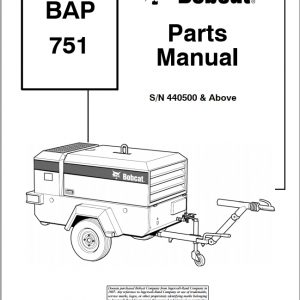 Bobcat BAP Compressor 751 Parts Manual4950115 1