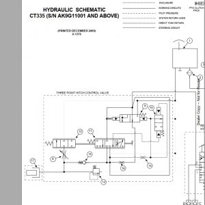 Bobcat Compact Tractor CT335 Hydraulic Electrical Schematic 164EW3