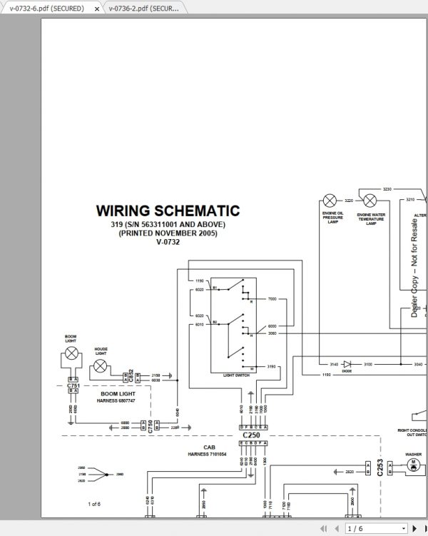 Bobcat Excavator 319 Hydraulic Electrical Schematic 1