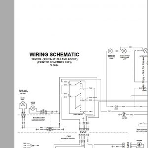 Bobcat Excavator 320L Hydraulic Electrical Schematic 1