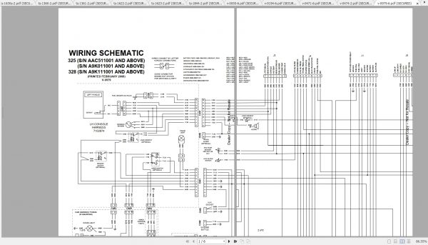 Bobcat Excavator 325 328 Hydraulic Electrical Schematic 2