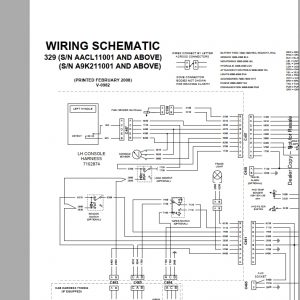 Bobcat Excavator 329 Hydraulic Electrical Schematic 1
