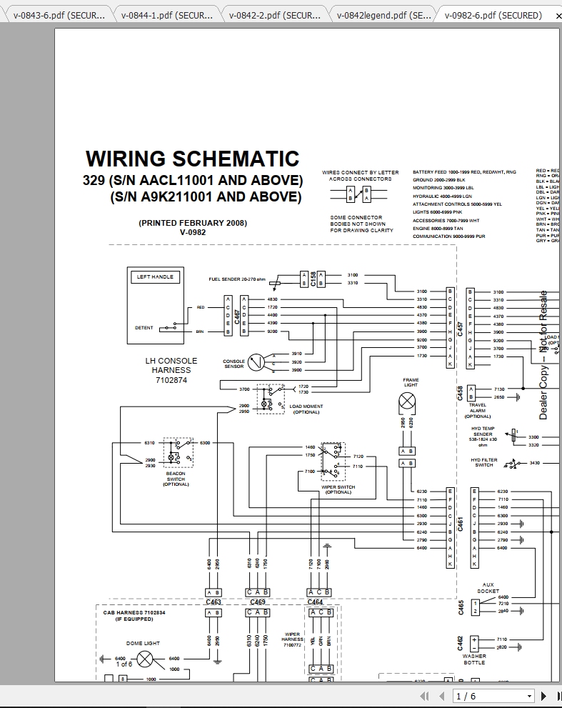 Bobcat Excavator 329 Hydraulic Electrical Schematic 1