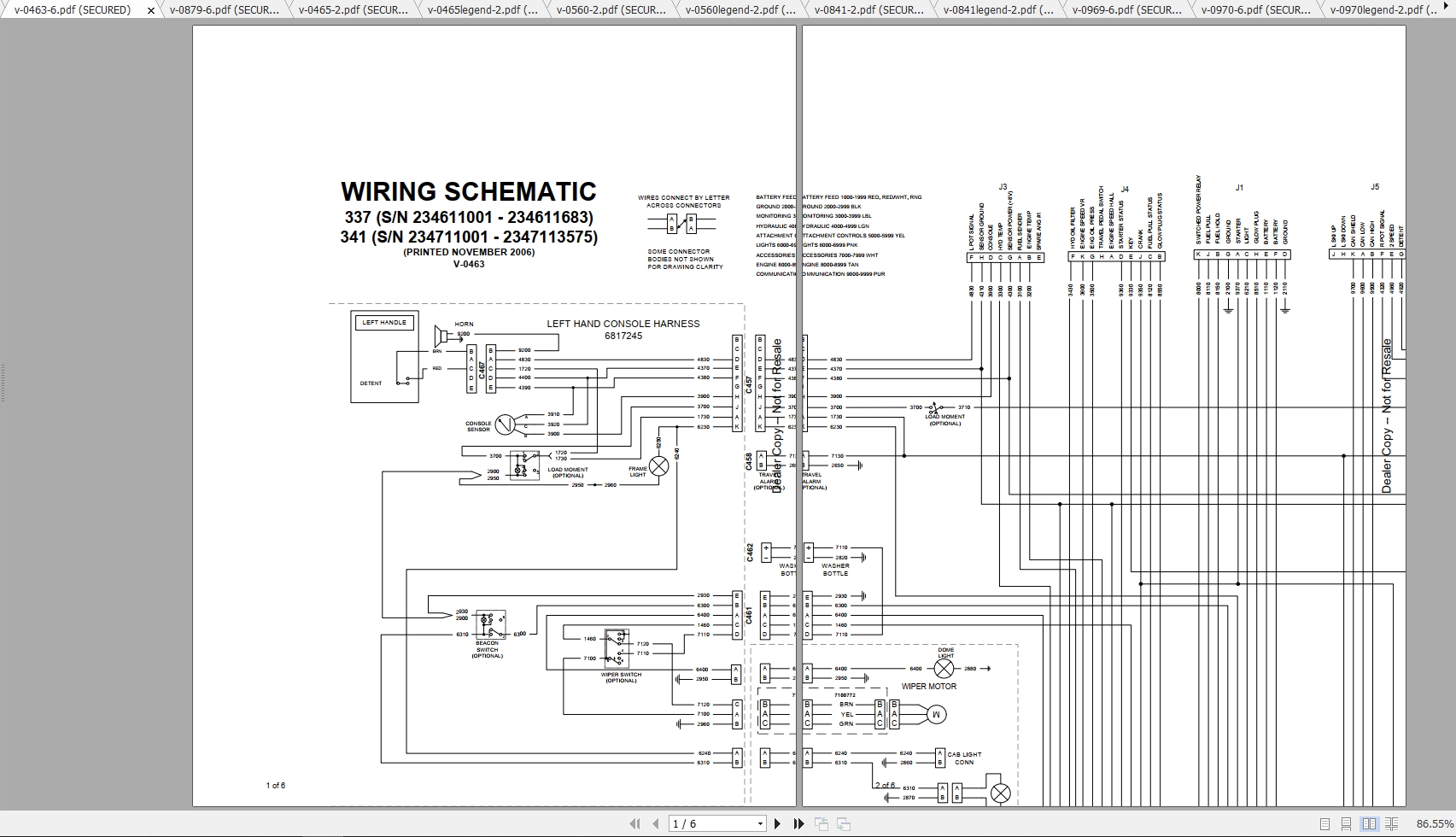 Bobcat Excavator 337 341 Hydraulic Electrical Schematic 1