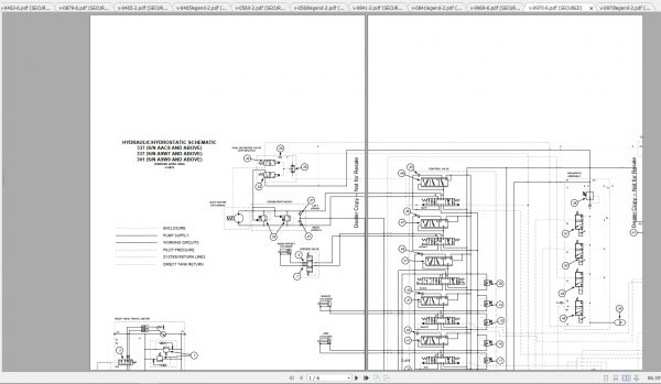 Bobcat Excavator 337 341 Hydraulic Electrical Schematic 3