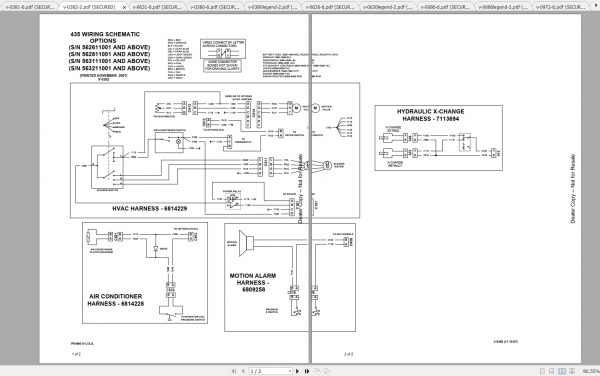 Bobcat Excavator 435 Hydraulic Electrical Schematic 1