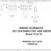 Bobcat Excavator E27 Hydraulic Electrical Schematic 2