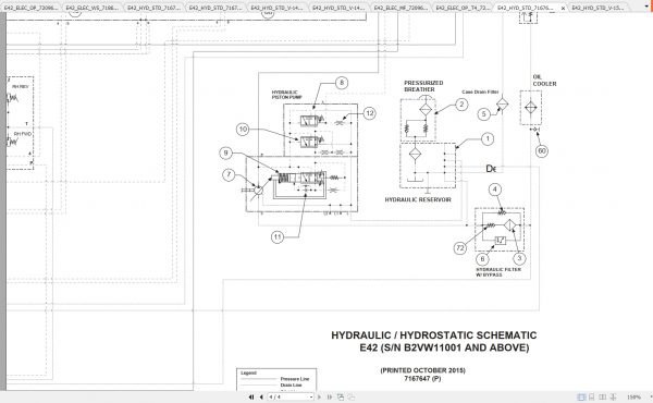 Bobcat Excavator E42 Hydraulic Electrical Schematic 1 1