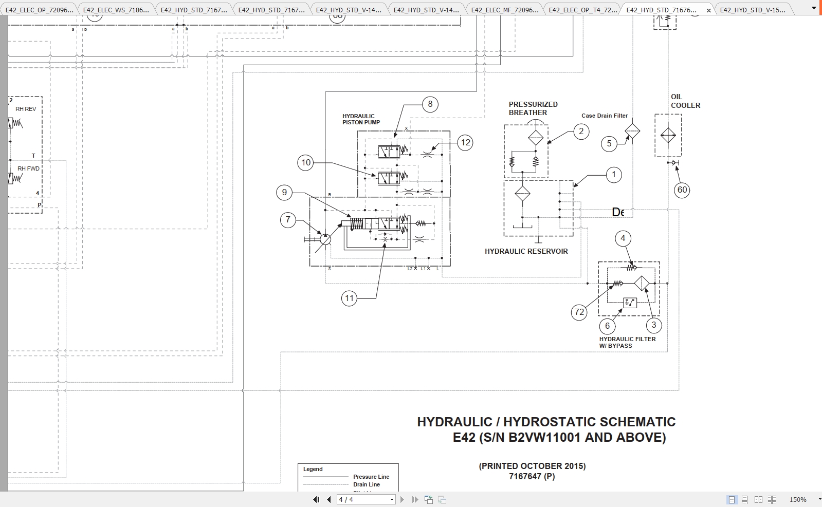 Bobcat Excavator E42 Hydraulic Electrical Schematic 1 1