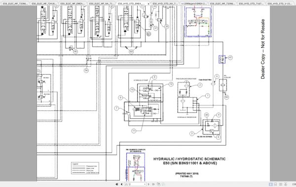 Bobcat Excavator E50 Hydraulic Electrical Schematic 2