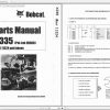 Bobcat Excavators X335 Parts Manuals 1