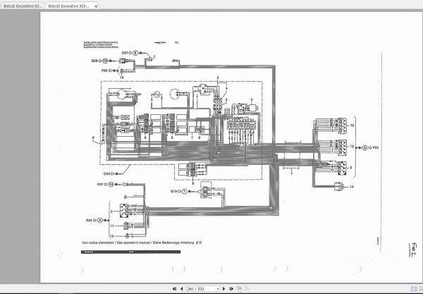 Bobcat Excavators X335 Parts Manuals 2