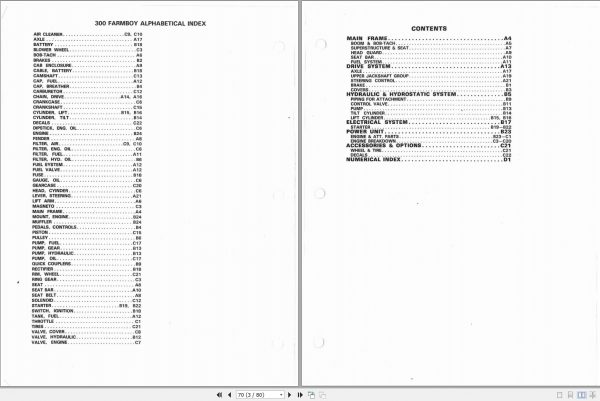 Bobcat Loader 300 Farm Boy Parts Manual 2