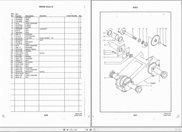 Bobcat Loader 343 Parts Manual6570176 4