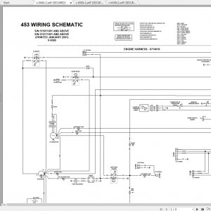 Bobcat Loader 453 Hydraulic Electrical Schematic 1