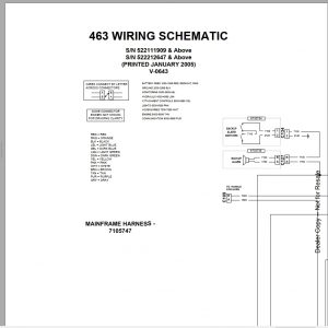 Bobcat Loader 463 Hydraulic Electrical Schematic 1