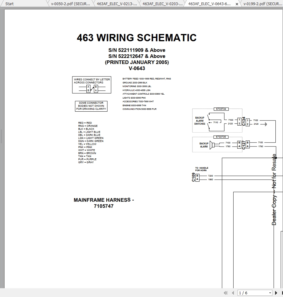 Bobcat Loader 463 Hydraulic Electrical Schematic 1