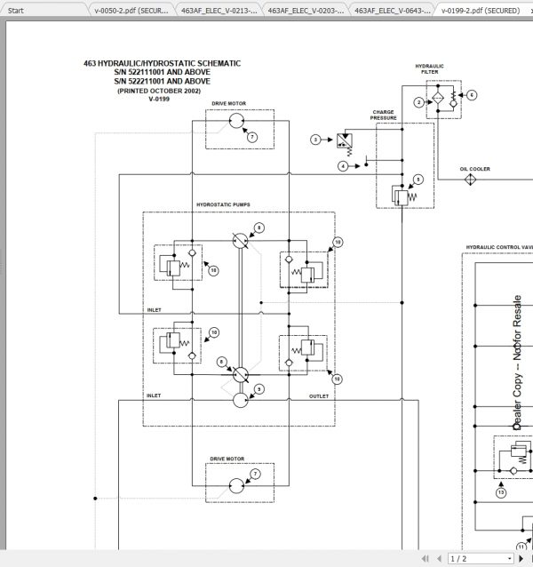 Bobcat Loader 463 Hydraulic Electrical Schematic 2