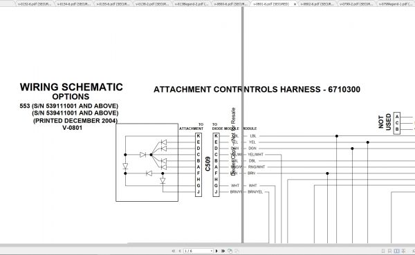 Bobcat Loader 553 Hydraulic Electrical Schematic 2